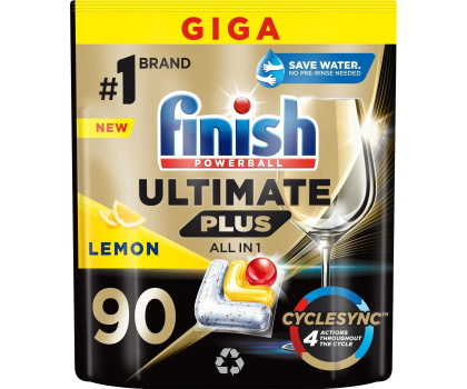 Akcesoria do zmywarek Finish FINISH 90szt Ultimate Plus All in 1 Tabs Lemon Kapsułki do z